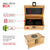Sky High Dream Smell Proof Wooden Storage Box with Lock and Key - Odorless Portable Storage Case for Accessories - Includes Lock and Key, Storage Jar and Tube, Tray, Resealable Bag, and More